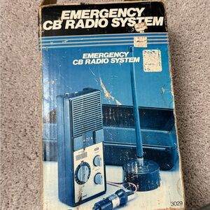 Vintage Working 1970-1980 Kmart Emergency CB Radio System Portable CB Radio